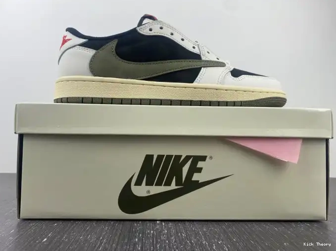 Kicktheory Jordan Travis Olive 1 x Air DZ4137-106 Scott WMNS OG Low 0523